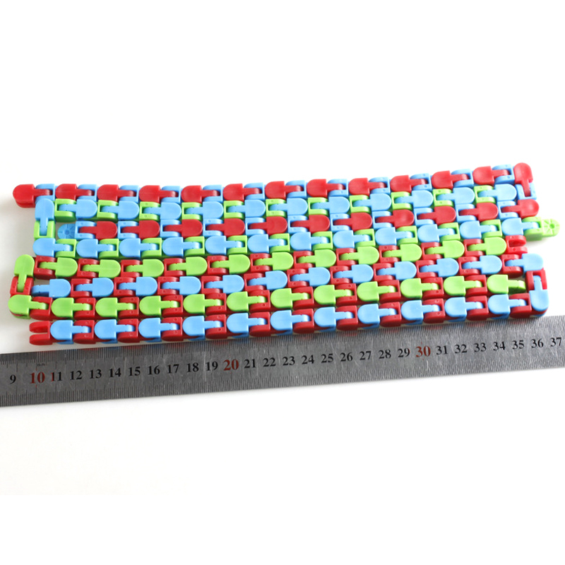 Spinner divertido, juguete Antiestrés con cadena para niños y adultos, juguete Spinner con cadena, pulsera de serpiente puzle, juguetes educativos