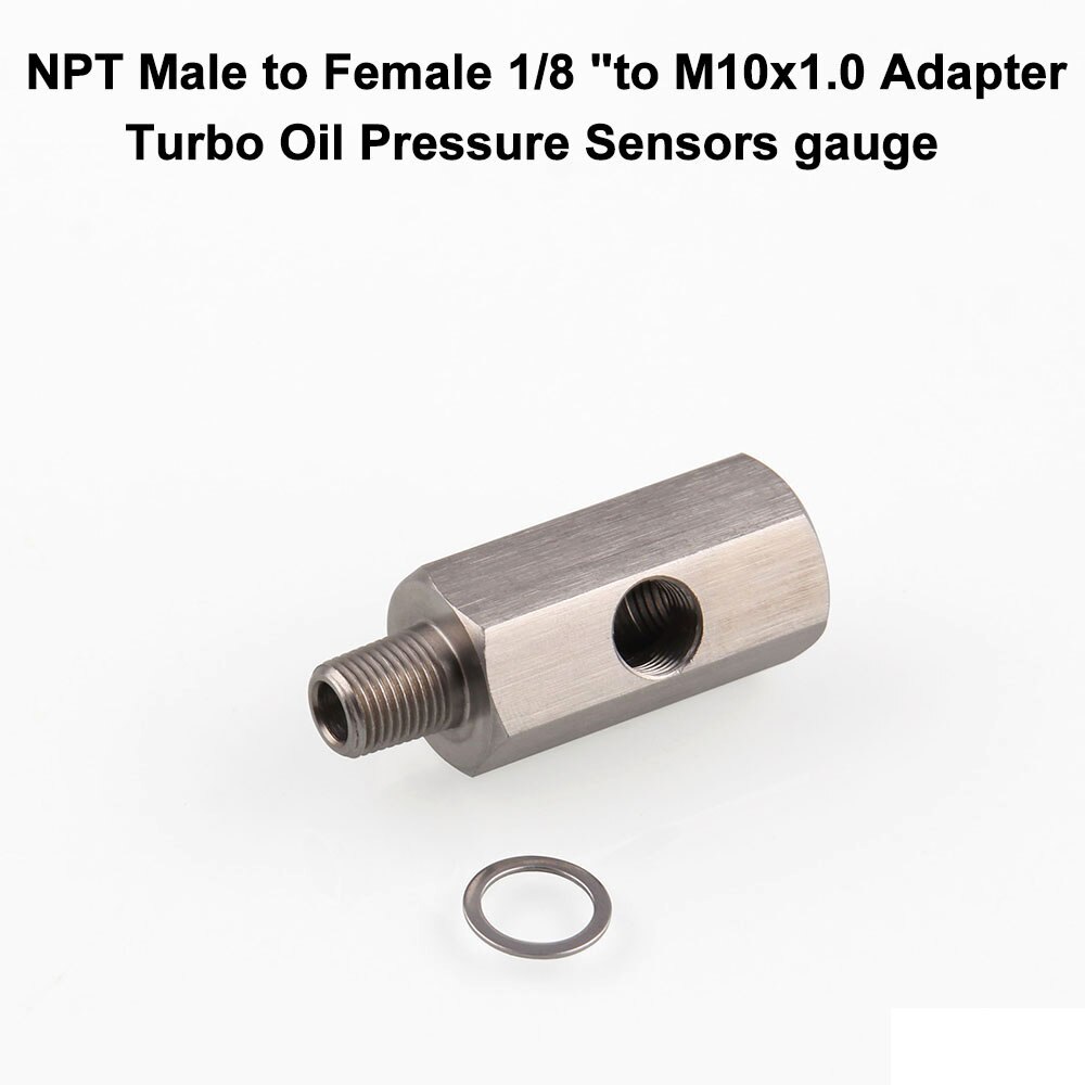 Auto Replacement Parts Car Automotive Sensor Oil Pressure Sensor Connector 1/8" NPT Stainless Steel Turbo Supply Line