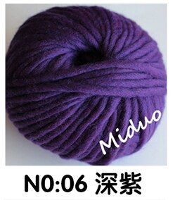 6mm Natural Merino Wool Chunky Yarn Felt Wool Roving Soft Yarn for Spinning Hand Knitting Spin Yarn Winter Warm Free Needle 150g: Deep Purple