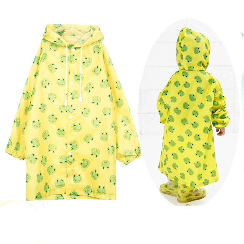 Børn regnfrakke sød capa de chuva infantil vandtæt japan børn regnfrakke dække poncho regntøj hætteklædt jaqueta uigennemtrængelig