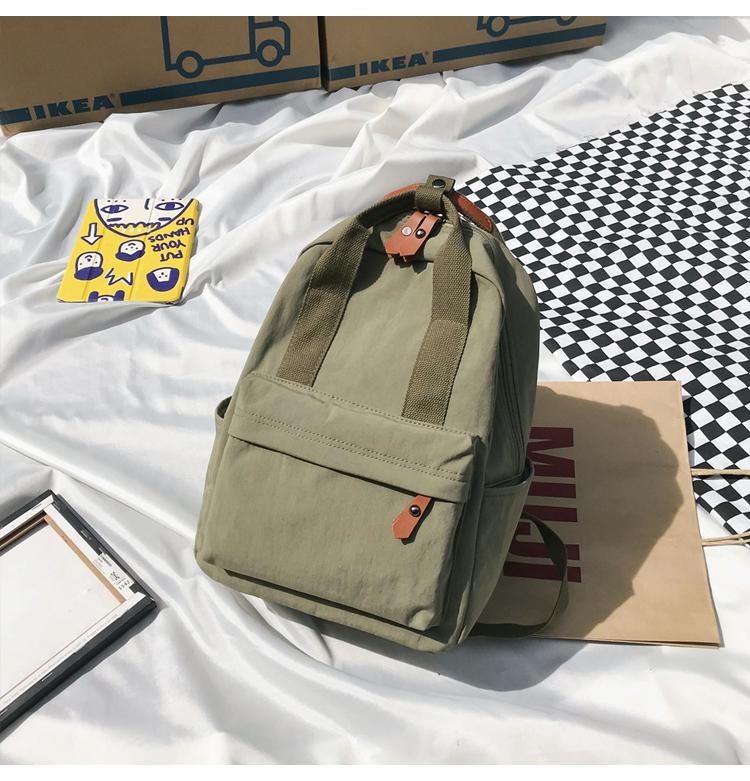 Sacs d'école d'été pour les adolescentes enfants durables enfants étudiant sac à dos Packbags Nylon imperméable adolescent sac à bandoulière enfant: Green