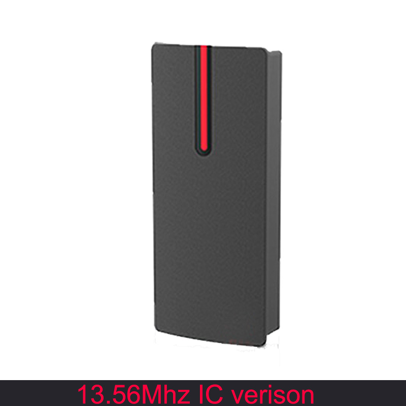 IP68 Waterdichte 125Khz Rfid Kaartlezer Wiegand Output Input Toegangscontrole Kaartlezer 13.56Mhz Zwart Reader: 13.56Mhz version