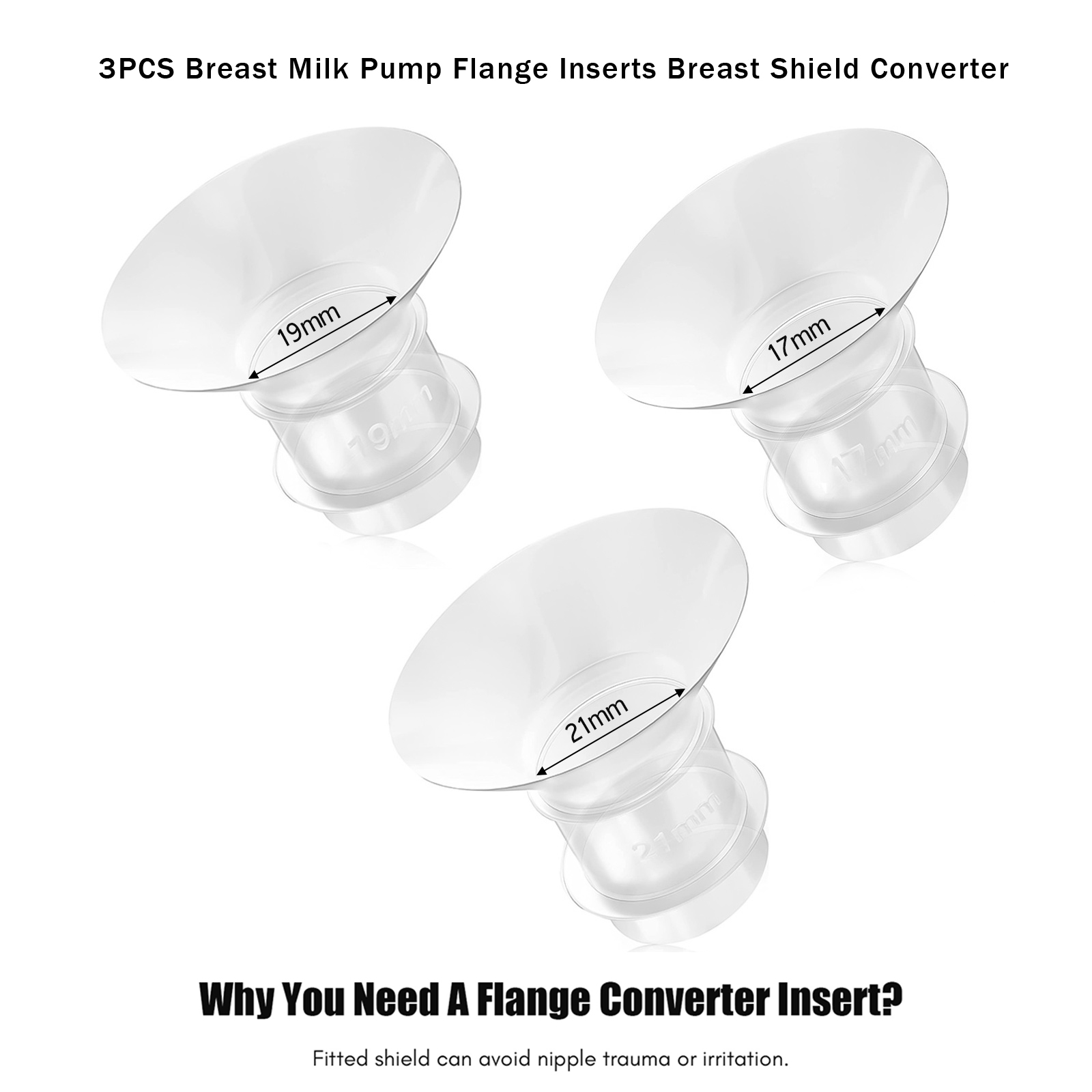 2022 håndfri håndfri in-bra elektrisk brystpumpe lydløs usynlig smertefri fødepumpe bærbar integreret brystpumpe: 3 stk tilbehør
