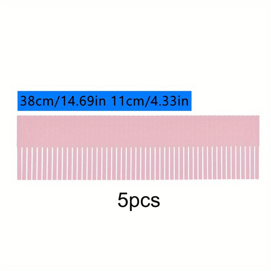 5 stk. skuffedelere, justerbar skuffedeler, skuffeorganiseringssystem, skuffedeler til skap, undertøy, sokker: Rød