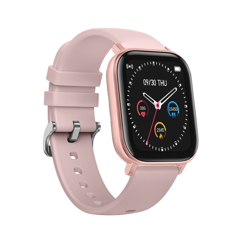 P8 IP67 Wasserdichte 1,4 Zoll voll berühren Bildschirm Herz Bewertung Blut Clever Sport Uhr: Rosa