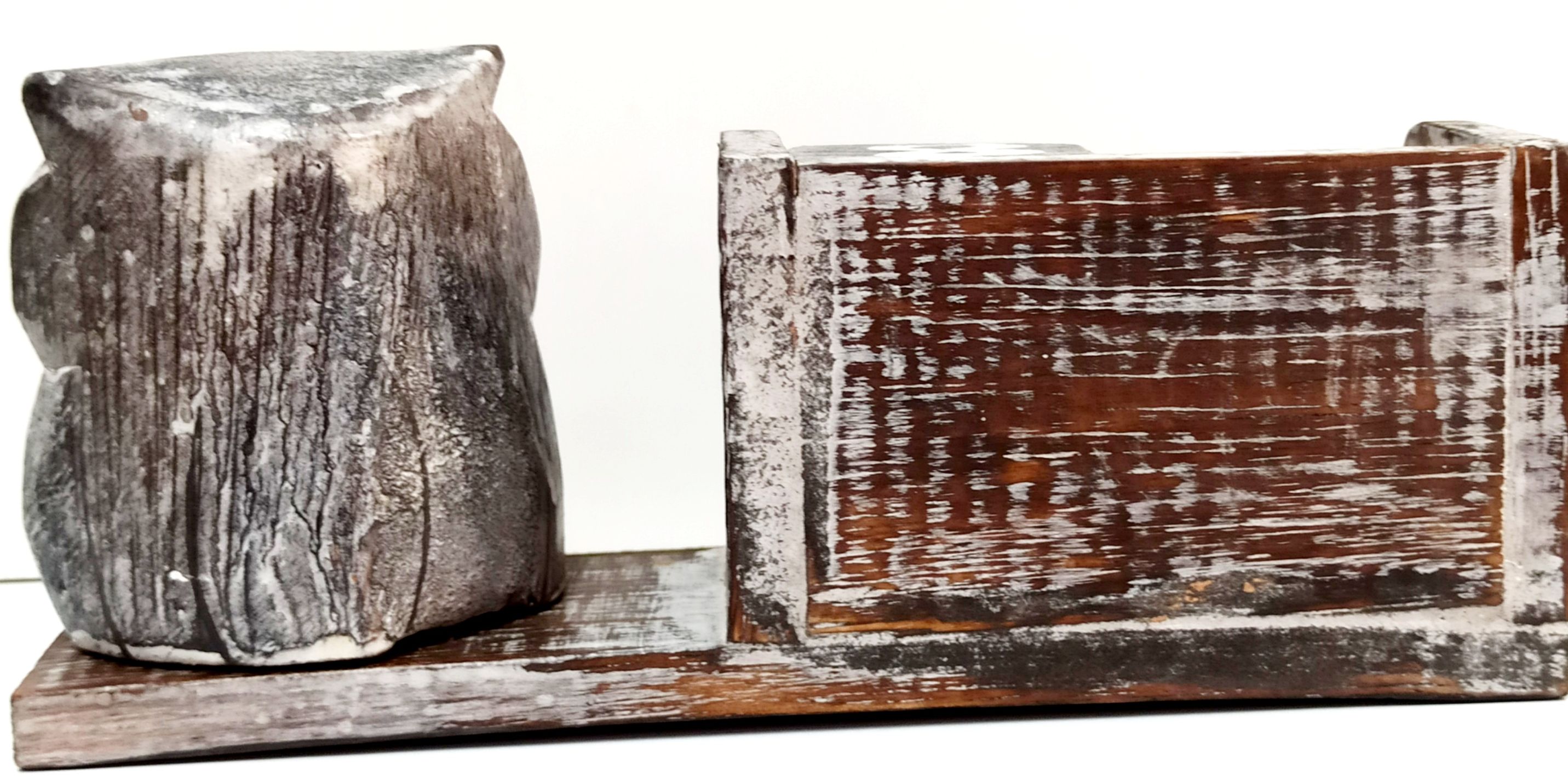 Endless Desk Calendar with Wooden Authentic Decorative Owl