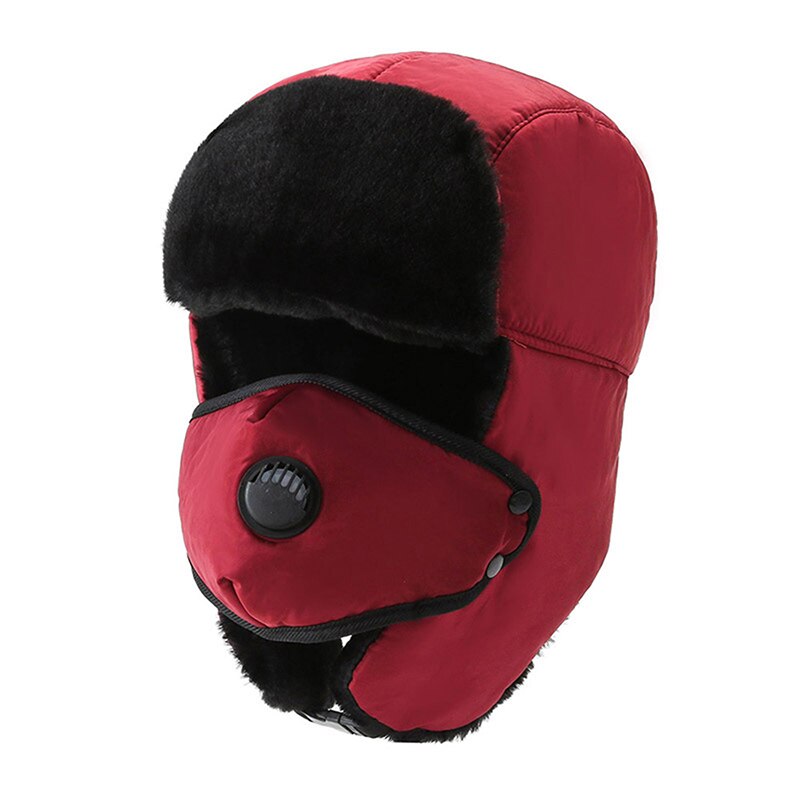Cálidos gorros impermeables para hombre y mujer, gorros de estilo Bomber rusos, Unisex, para invierno, senderismo, orejeras, gorra gruesa y cálida: red