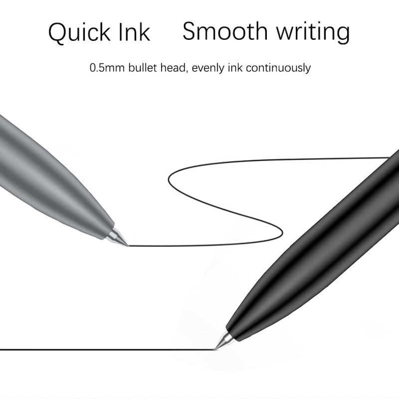 BUNKI-Metallschildstift, Kugelschreiber, Signierstift, 0,5 mm Gel PREMEC, glatte Nachfüllung der Schweiz, schwarze Tinte, Büro, Schule, Schreibstift, BK0100