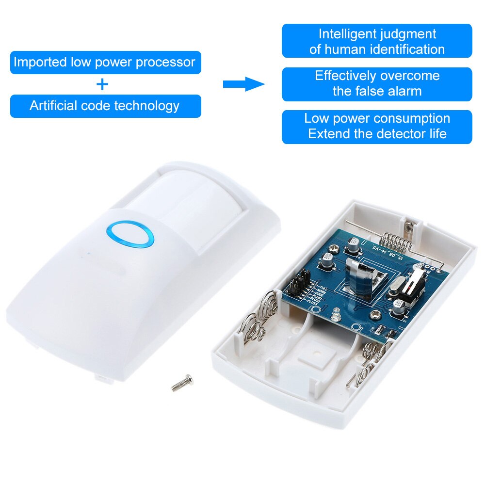 indoors Waterproof Wireless PIR sensor Infrared Motion Detector 433Mhz pet Immune Anti-Pet for Home Security Alarm System