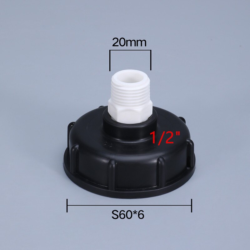 IBC Hose Adapter Reducer Connector Water Tank Fitting 2'' Standard Coarse Thread Durable Garden Hose Pipe Switch Fittings: 3