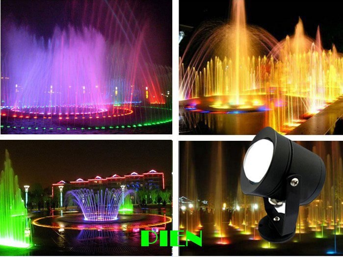 Luces de jardín led RGB de 12V 220V 110V 10W 7W 6W 5W 3W lámpara de foco para exteriores para jardín de césped impermeable de aluminio fundido