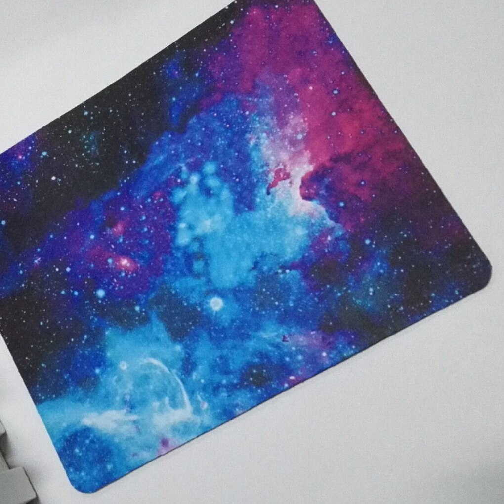 22X18 Cm Sterrenhemel Muismat Anti-Slip Zachte Rubberen Gaming Mousepad Home Office Desktop Muizen Mat computer Muismat
