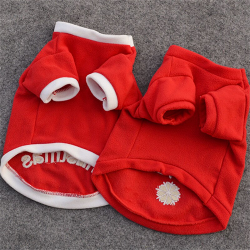 Christmas Dog Clothes for Small Dogs Warm Winter Pet Dog Clothing Coat Cat Shirt Pet Christmas Costume Soft Chihuahua Clothes 38