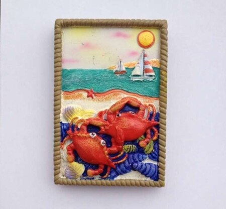 Karibiska havet marin serie 3d kylskåp magneter turism souvenirer kylskåp magnetiska klistermärken heminredning