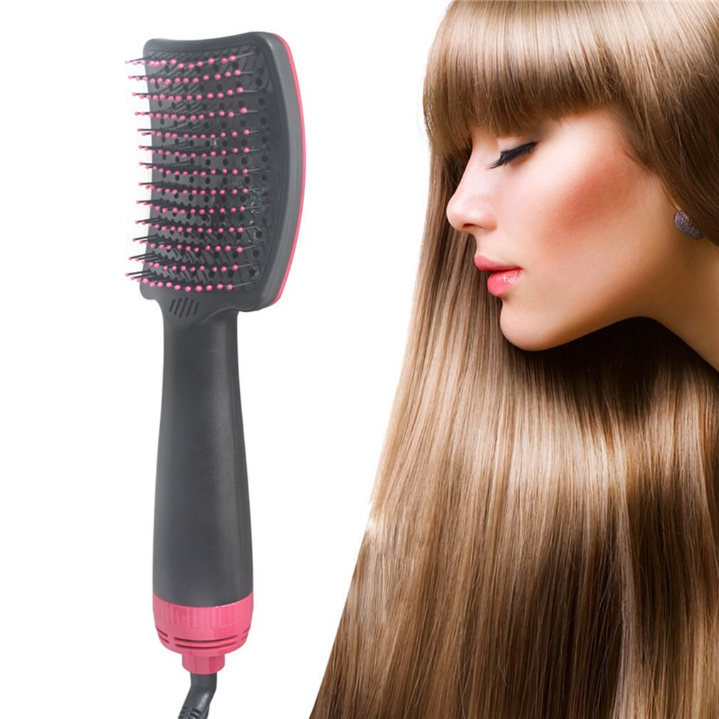 Arc-Shaped Straight Hair Comb Hair Dryer Multifunctional Air Comb Wet And Dry Ergonomic Handle