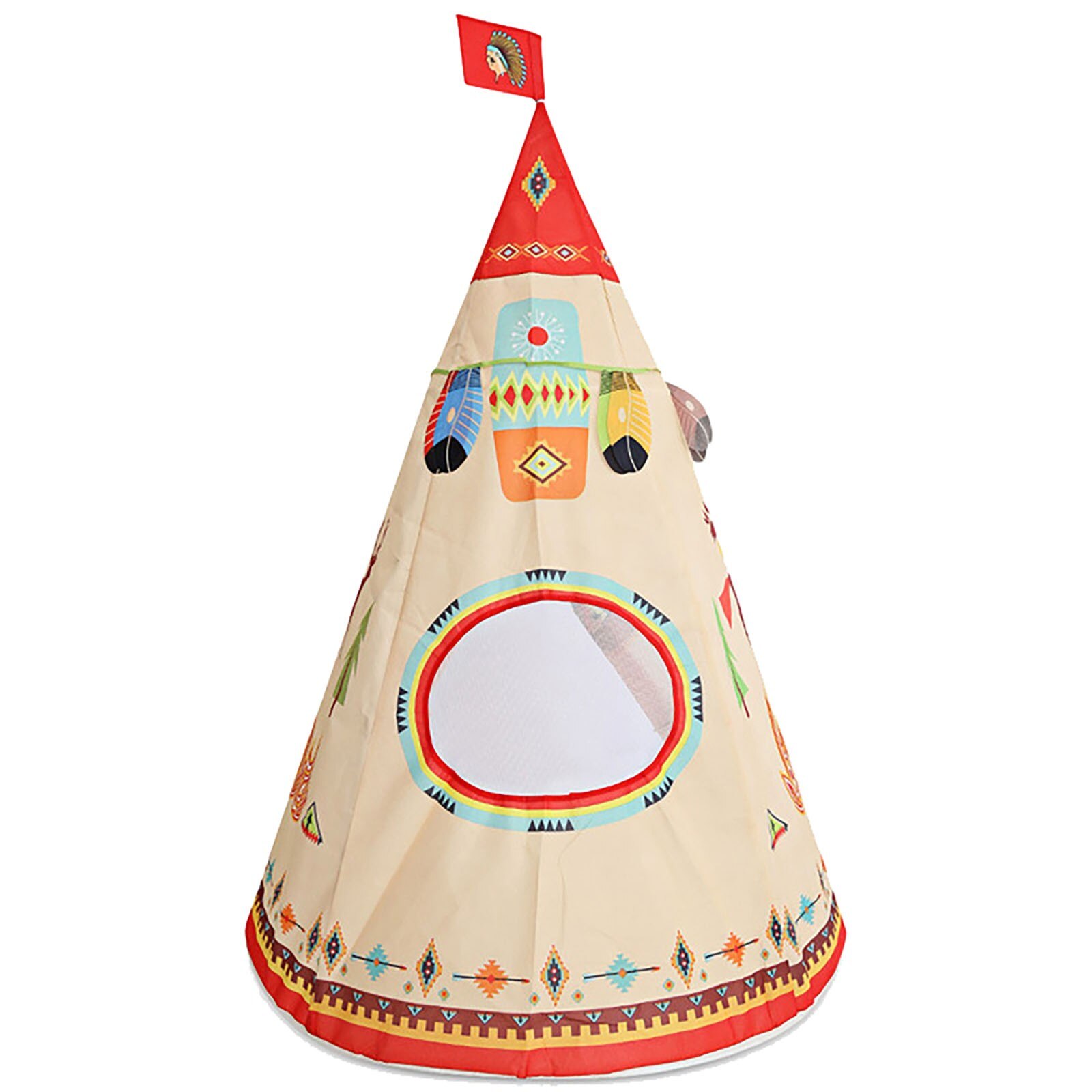 Leichte Falten Tipi freundlicher Spielzeug Indische Tipi Zelt Spielen Haus Außen Garten Strand Spielzeug eltern-Art-Interaktion Spielzeug