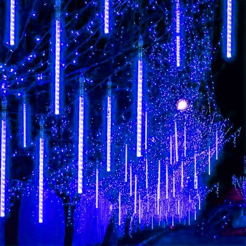 Solar LED Meteor Shower Light String Light Waterproof Fairy Garden Decor Outdoor Led Street Garland Christmas Decoration
