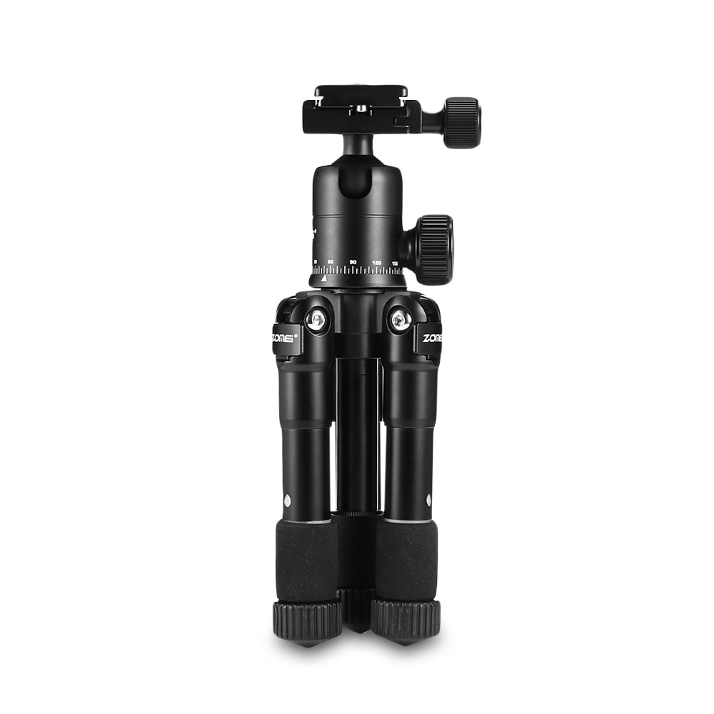 Zomei CK-45 Tragbare Mini Tabletop Stativ mit 5 Abschnitte Quick Release Platte für SLR DSLR Kamera Smartphones