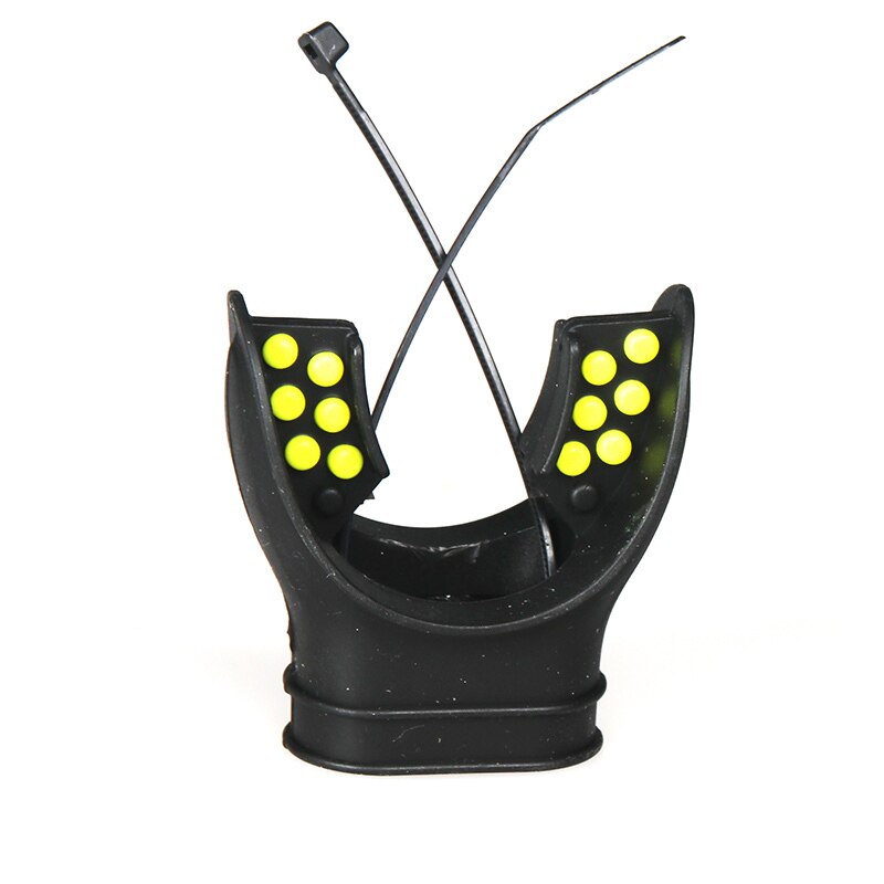 Boquilha de sílica gel para mergulho, descartável, tubo de respiração, buquilha de grau inteiro, snorkeling de três tesouros, boquilha: Adult black yellow b