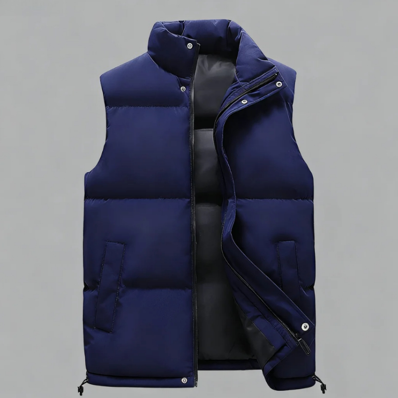 Gilet Uomo - Autunno/Inverno - Giacca Imbottita Senza Maniche - Chiusura cerniera lampo - Capo Caldo casuale