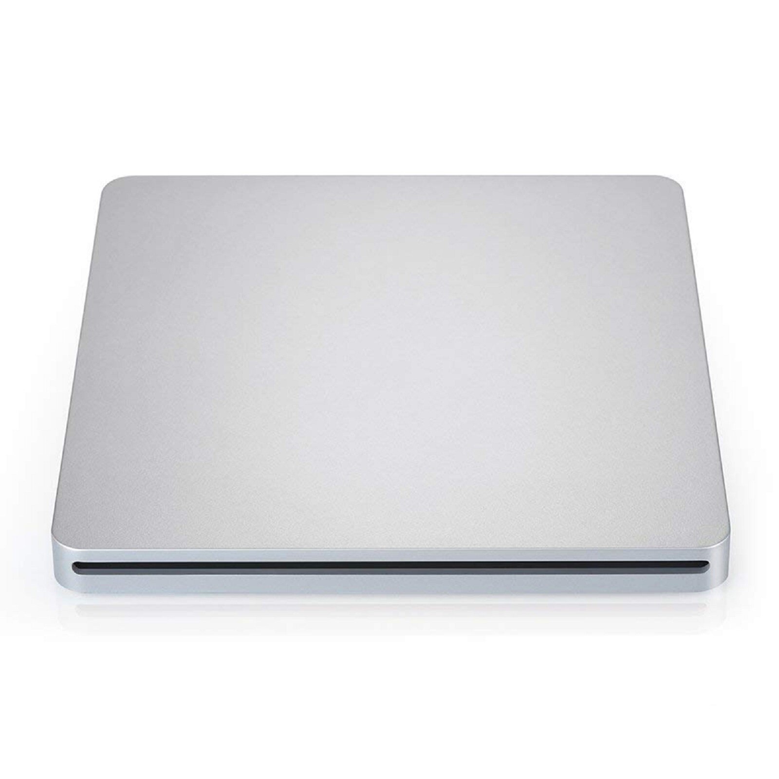 Soonhua Draagbare Usb 2.0 Externe Vcd CD-RW Schrijver Rewriter Cd Dvd Rom Speler Drive Voor Imac Macbook Air Pro Laptop pc: Zilver