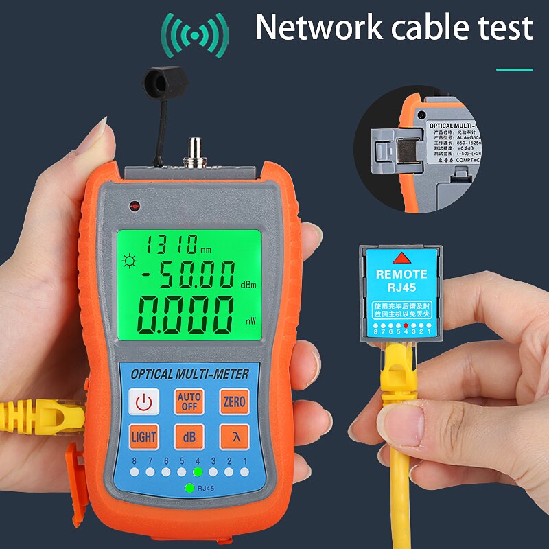 2 in1 VFL 10mW 30mW Visual Fault Locator Fiber optic test pen FTTH Fiber Optic Tool Kit Fiber Optical Power Meter -50 + 26dBm