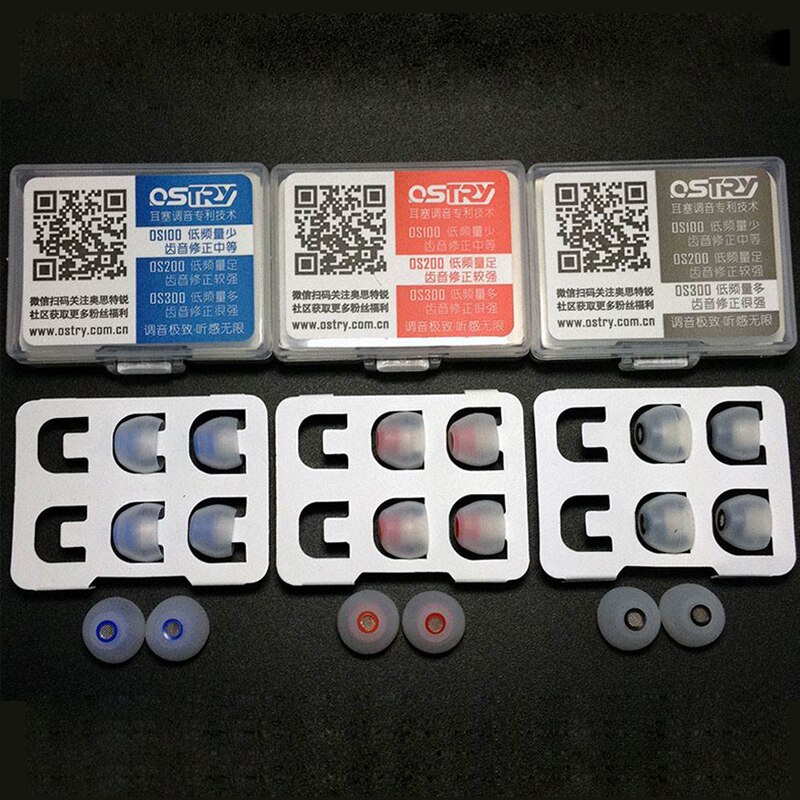 OSTRY OS100 OS200 OS300 Earphone Turning Tips for Hifi earphones KC06A KC06 KC08 KC08T