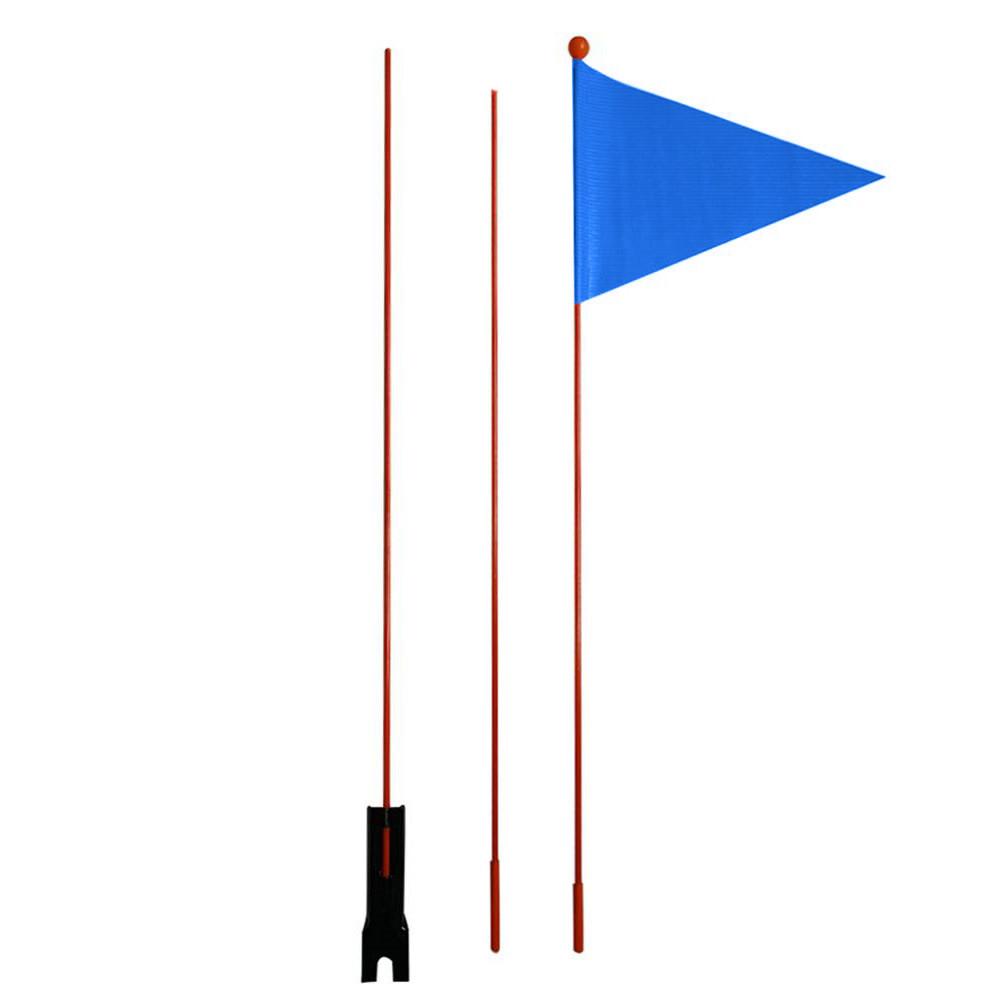 1.8m cykelsikkerhedsflag børneflag glasfiberstænger cykelmontering vandtæt flag til cykelturudstyr: Blå