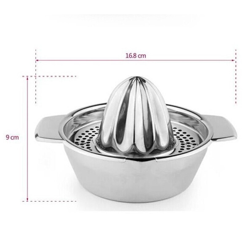1 PC Stainless Steel Press Fruit lemon Orange Citrus Squeezer with Strainer Bowl Manual kitchen bar Food Processor