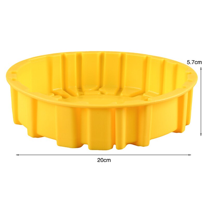 Silicone Mold Happy Birthday Round Cake Mold Pan Kitchen Baking Tools Mould Bread Pie Flan Tart Cakes Bakeware Decorating
