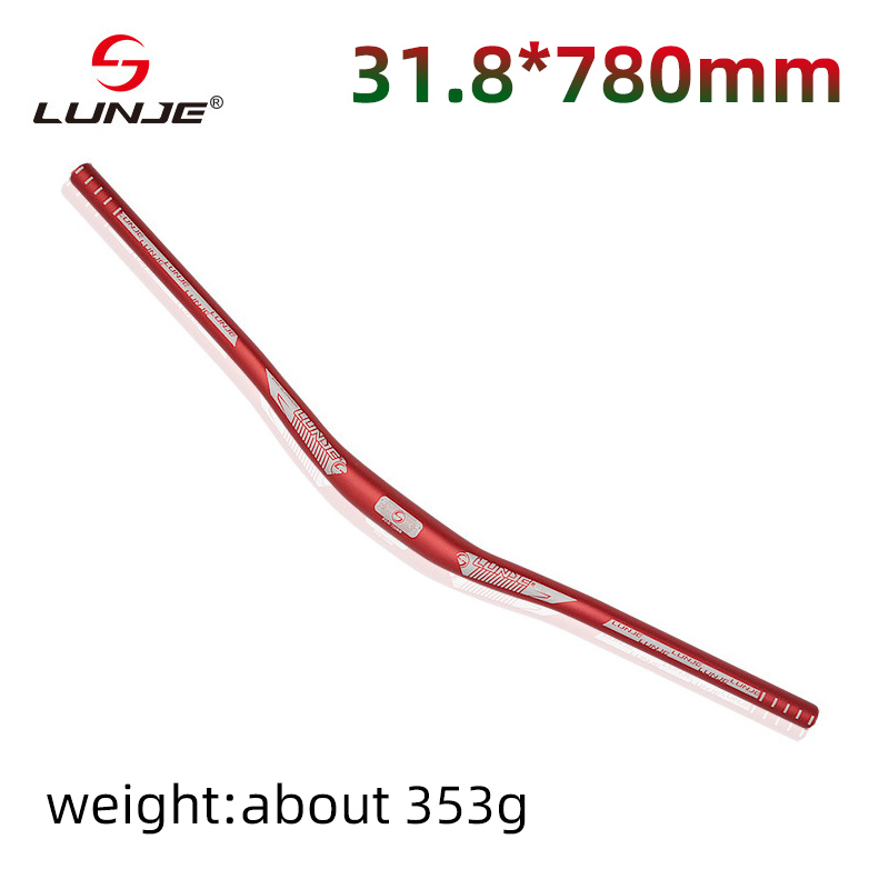 Kierownica roweru górskiego 31.8mm pion rowerowy 720/780/800mm uchwyt ze stopu aluminium MTB spadek poziome części rowerowe: czarny