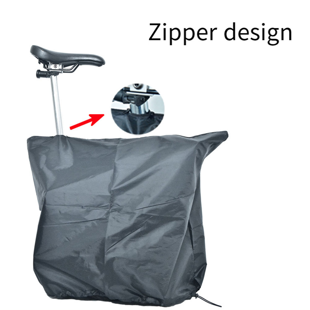 Cubierta antipolvo oculta para cuadro de bicicleta ultrafina, cubierta antipolvo para bicicleta plegable Brompton con bolsa de almacenamiento