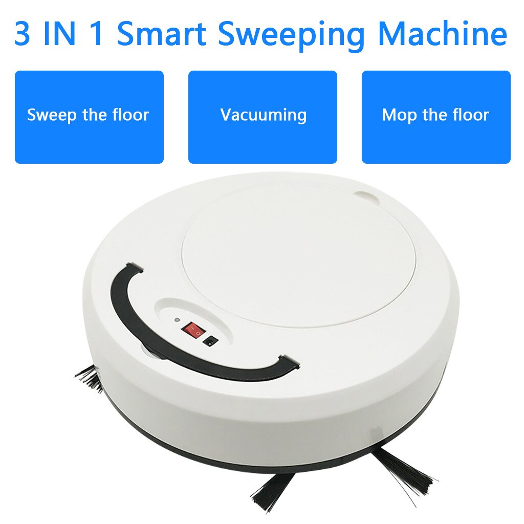 3-in-1 Multifunctional Auto Smart Robot Floor Cleaner Rechargeable Sweeping Vacuum Cleaner Strong Suction Home Clean