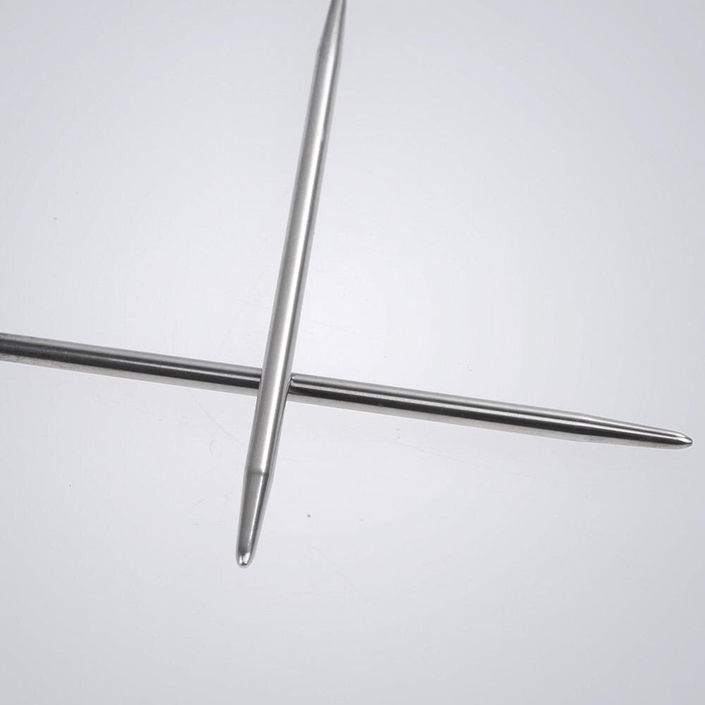 11pcs Stainless Steel Circular Knitting Needles Circular Needles for Knitting Crochet Weaving Pins Needlework Needles