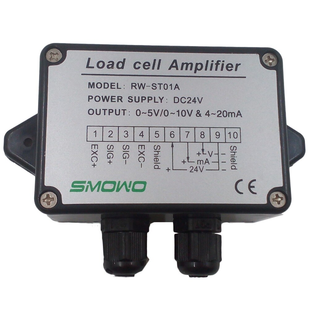 RWST01A Loadcell/Spanningsmeter Versterker, Dual signaal (0 ~ 5 V & 4 ~ 20mA)