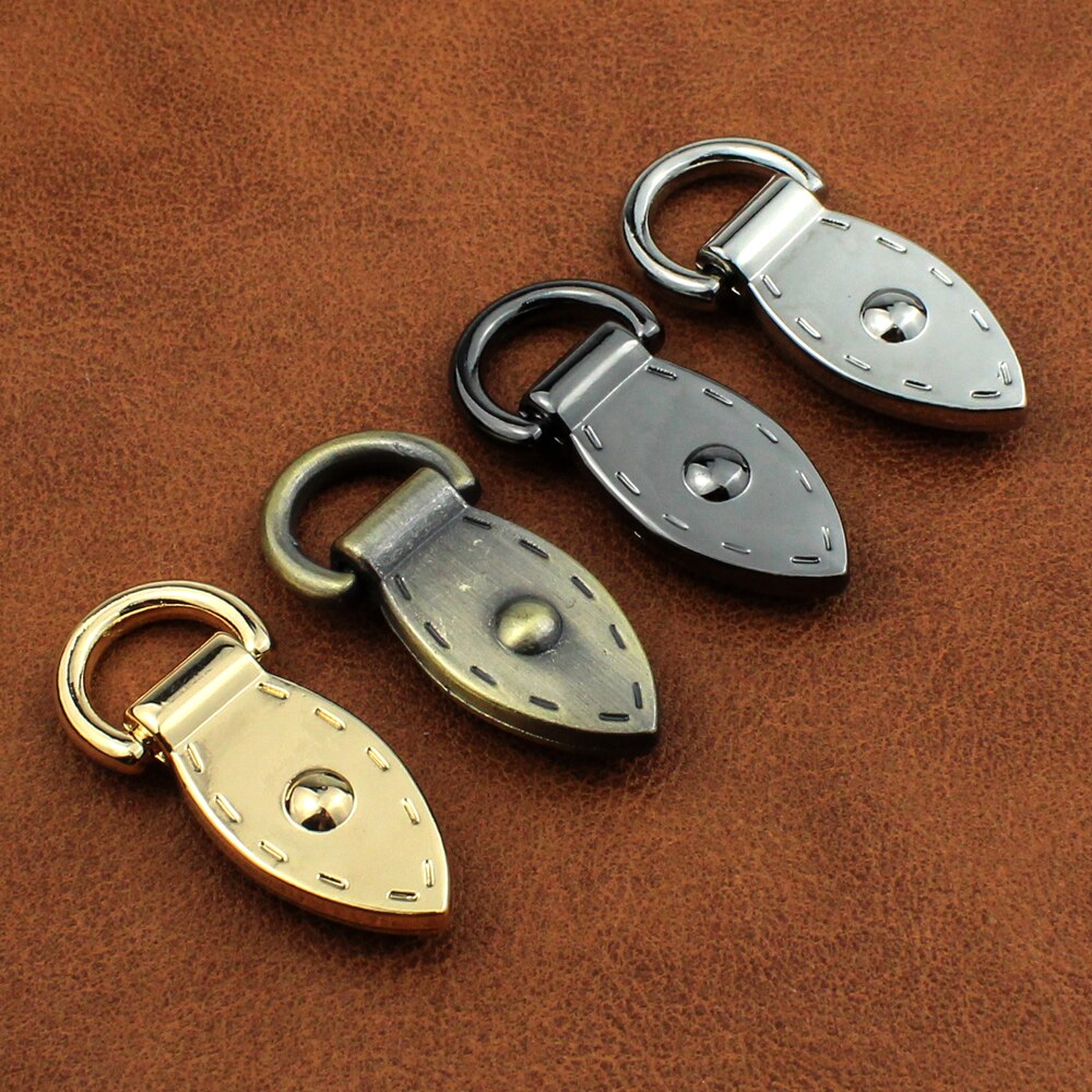 2 stücke Metall Blatt bilden Tasche Anker D-Ring Tasche Stecker Anker Schnallen Mit Schrauben Aufhänger haken Taschen Gürtel Gurt Leder Handwerk