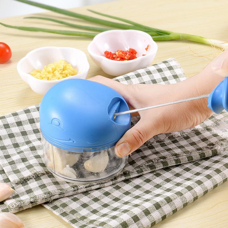 1 Pcs Manual Food Cutter Crusher Press Manual Food Cutter Processor For Fruit Vegetables Meat Kitchen Tool Mini Food Chopper