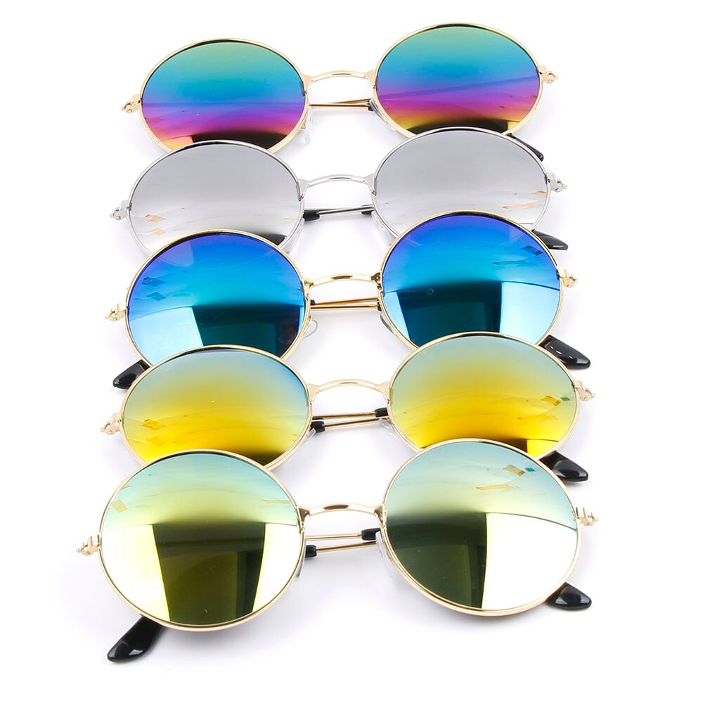 Ronde bril heren dames luxe zonnebrillen vintage rijzonnebril dames merk ronde zonnebril spiegel  uv400