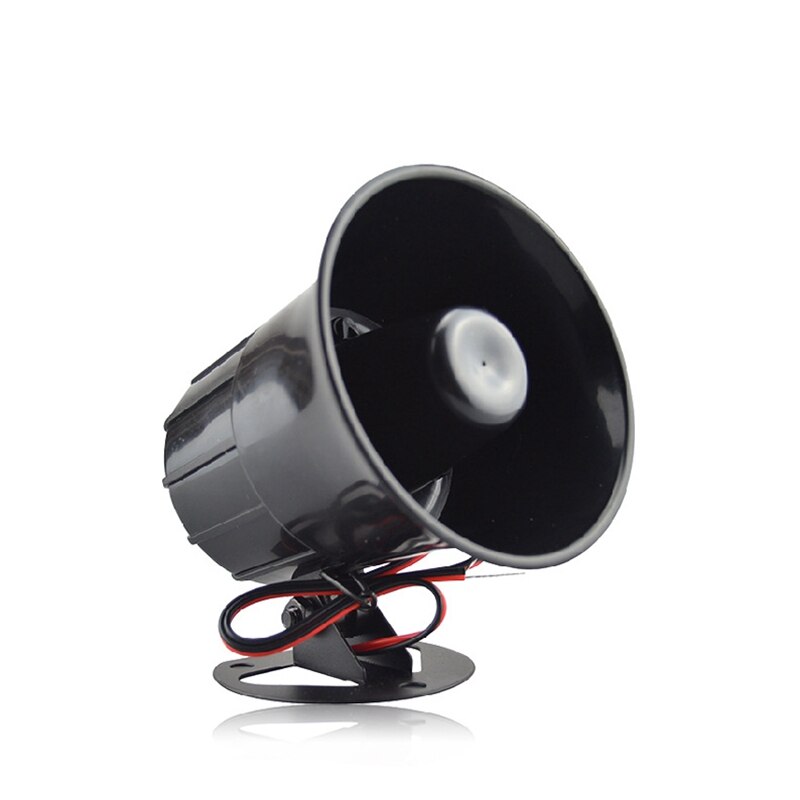 DC12V Car Alarm Siren Wire Loud Alarm Auto Horn 115Db Exterior Sirena Alarma Speaker For Alarm System 15W: Default Title