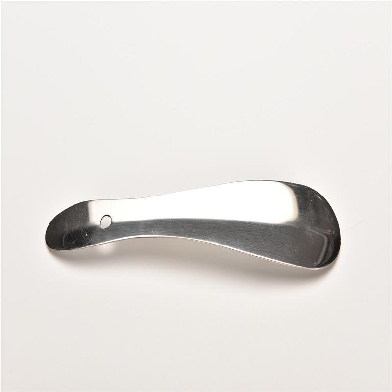 1 Uds. Calzador tipo cuchara de Metal de aleación de plata y Color Aluminio de acero inoxidable Zapatero elevador de zapatos 18,8 cm