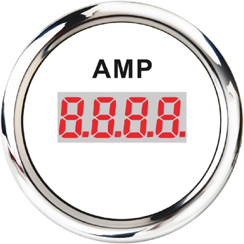 52MM Digital AMP Amperemeter Gauge Universal 100A Marine Ammeter Waterproof IP67 Fit For Car Boat Motorcycle Marine: WS