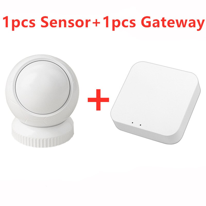 Smart Home WiFi Human Body Sensor Wireless Smart Body Movement PIR Motion Sensor Zigbee Use With Gateway Tuya Smart Life App: 1Sensor 1Gateway