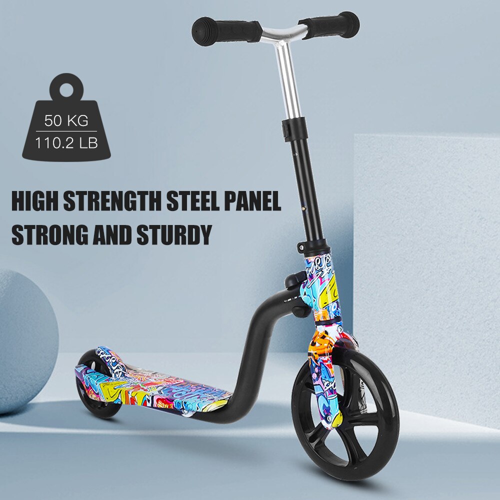 Scooter for Kids Big Wheels Scooter Folding Kick Scooter for Toddlers 3-8 Year with Adjustable Height Lightweight Scooter