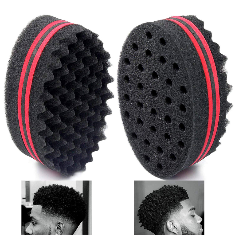Magic Twist Hair Sponge Barber Hair Brush Sponge Styling Tool For Afro Curl, Coils, Dreadlocks Braiding Hair Sponge Brushes