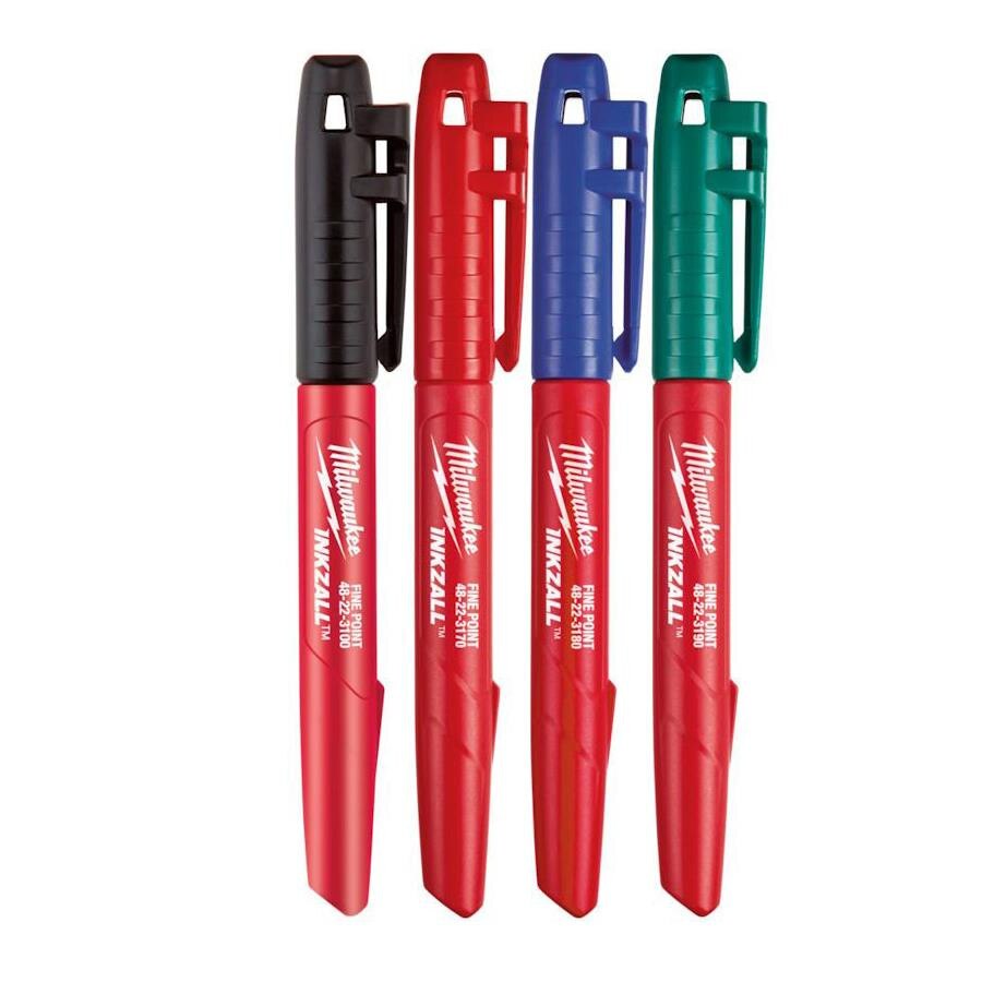 Milwaukee t48223106 inkzall resistente™Marcador caneta conjunto ponta fina 1mm
