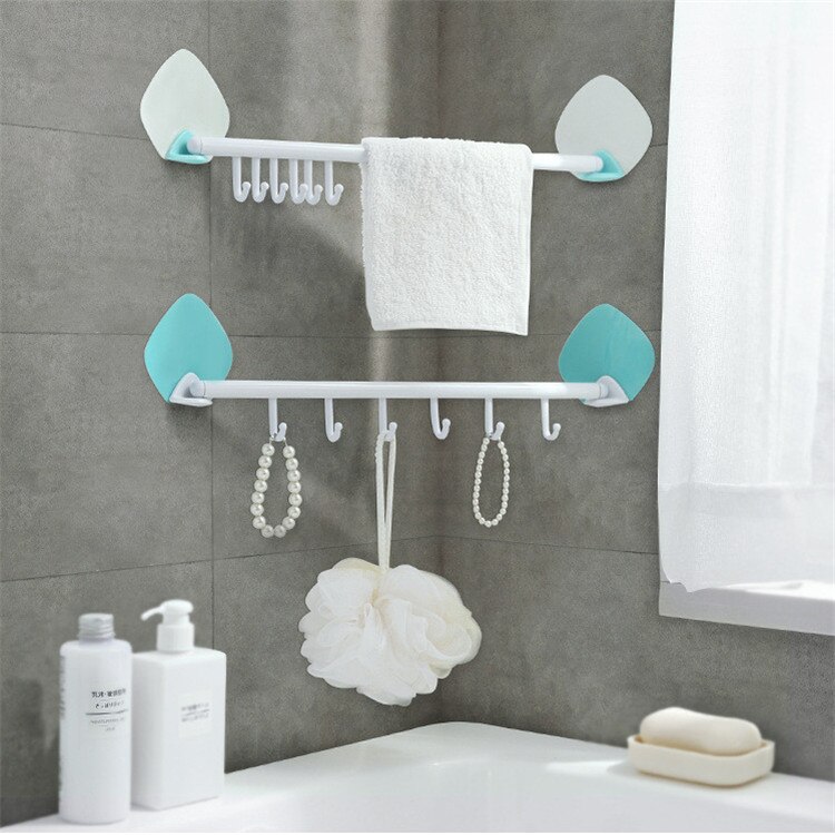 seamless wall-mounted hook kitchen can be rotated 6 even hook wall decoration