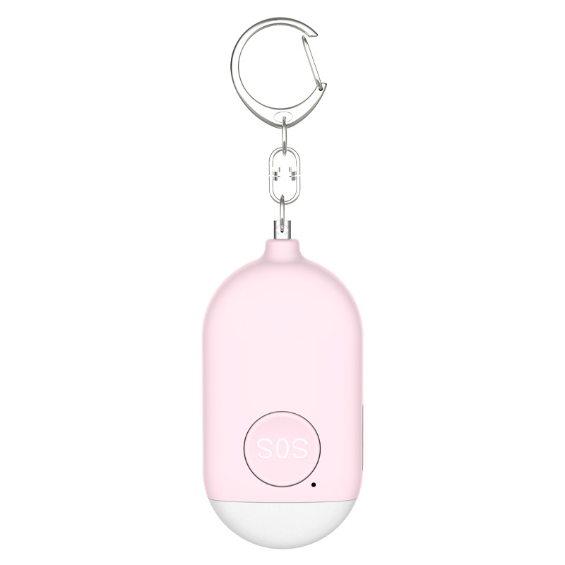 Loud Sound Personal Alarm 130 dB Safety Emergency Siren Keychain with Flashlight Loud Sound Personal Alarm QJY99: Pink