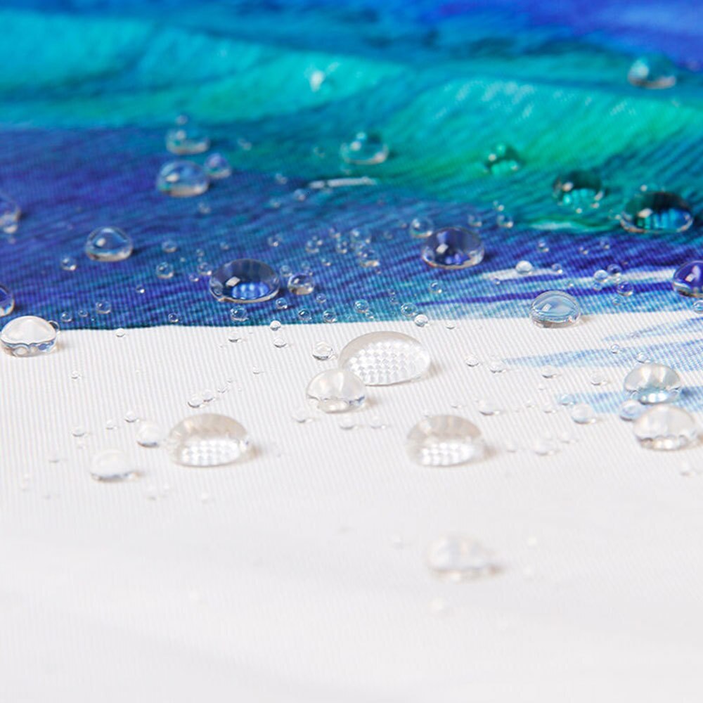 Cortina de ducha étnica, adorno decorativo con patrón Folk marroquí, motivos Retro inspirados en Oriente Medio con imágenes estampadas, cortinas de baño, decoración