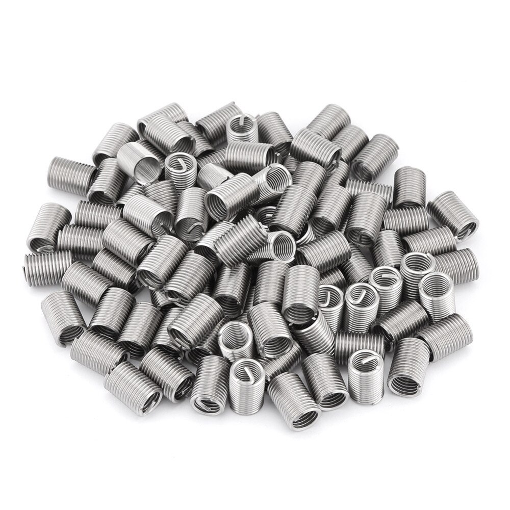 100 Stck/viel Draht Gewinde Einsätze Schraube Hülse Gewinde Reparatur Bausatz M10 * 1,5 2.5D Reparatur Einsatz Sortiment Bausatz 304 Edelstahl