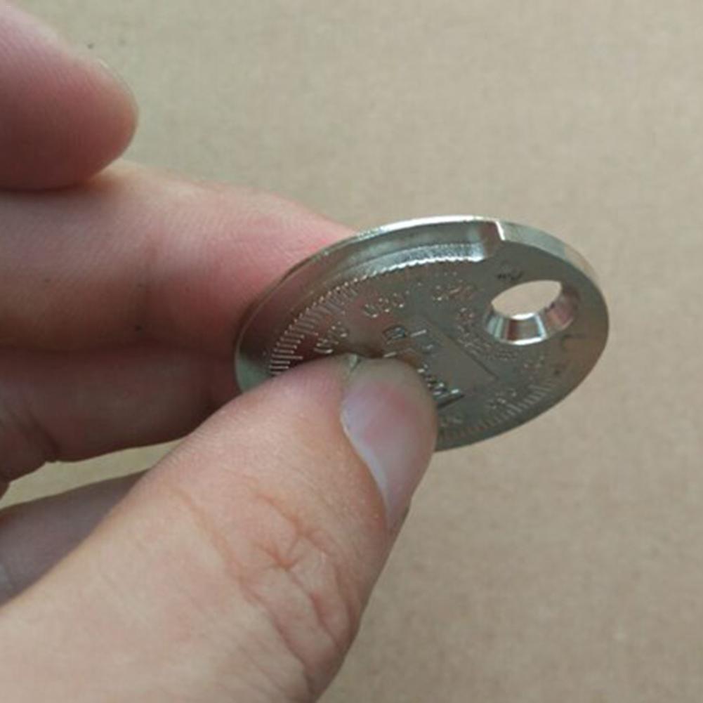 1pc mynttyp bil tändstift mätare 0.02 '' -0.1 '' tum tändstift gap mätare verktyg